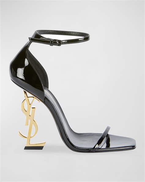 tacchi ysl brillantinati|Saint Laurent Women's Opyum YSL Logo Pointed Toe High Heel .